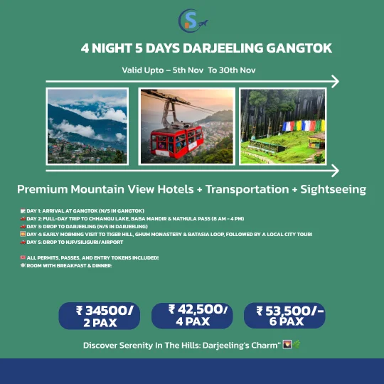 Darjeeling Gangtok Travel Offer